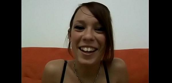  nasty eighteen years old brunette beauty haley sweet from porkopolis is not against to make the blind see with stranger